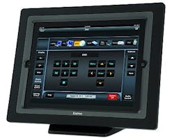 Rugged tabletop enclosure with tilt and swivel function introduced for iPad by Extron Electronics