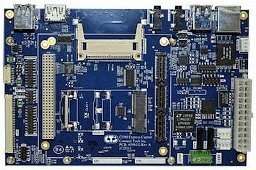 COM Express carrier board for PC/104-Plus and PC/104-Express introduced by Connect Tech
