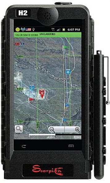 Rugged handheld computer for front-line infantry warfighters introduced by DRS Tactical