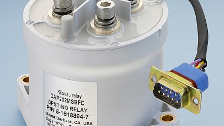 Two-pole single-throw contactors for power motion control introduced by TE Connectivity