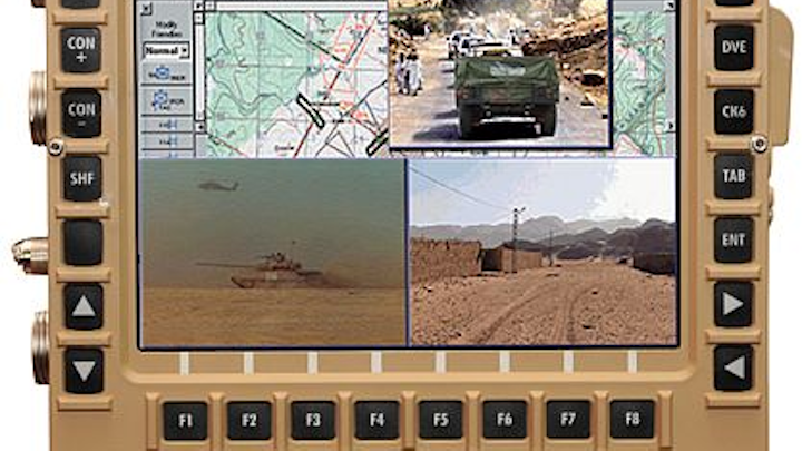 General Dynamics rugged display for combat vehicles can run classified and unclassified data