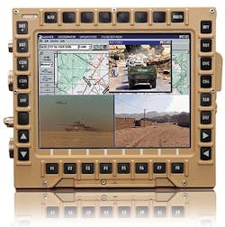 General Dynamics rugged display for combat vehicles can run classified and unclassified data