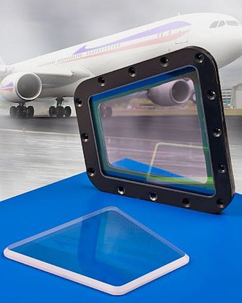 Sapphire windows for to protect aircraft sensors from water, wind, and particulates introduced by Meller Optics