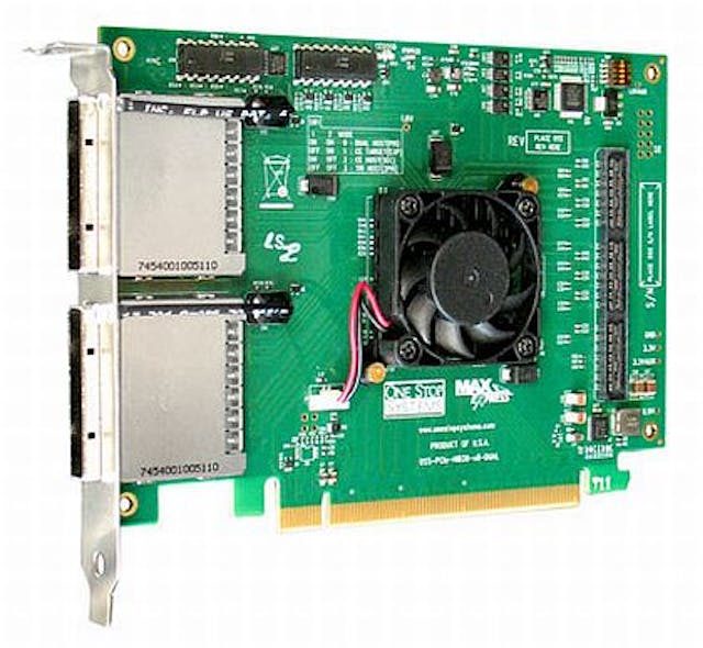 PCI Express switch that fans out networking signal to several I/O devices introduced by One Stop Systems