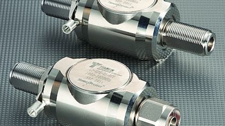 Bidirectional filter to protect GPS receivers from lightning strikes introduced by Times Microwave