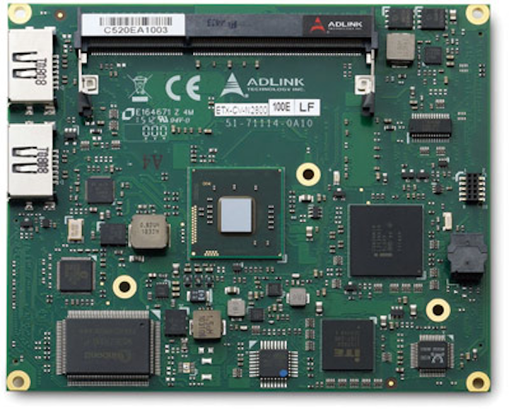 ETX computer on module for industrial automation and medical imaging introduced by ADLINK