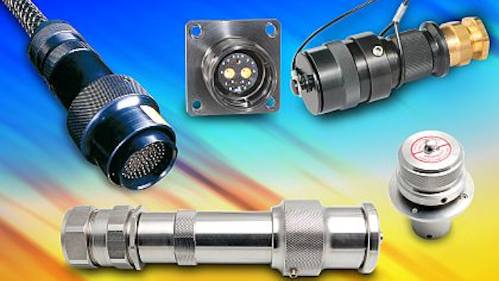 Rugged steel power connectors that resist flames, gas, and explosions introduced by Amphenol