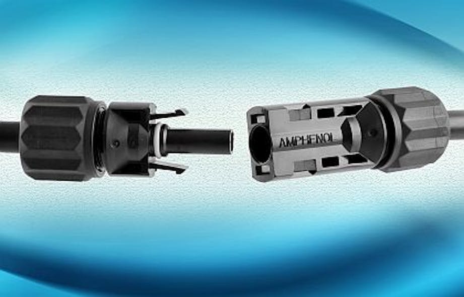 Power connector for large-scale utility PV installations introduced by Amphenol