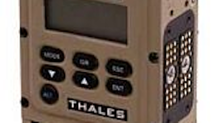 Military radio that transmits simultaneously on wideband and narrowband introduced by Thales
