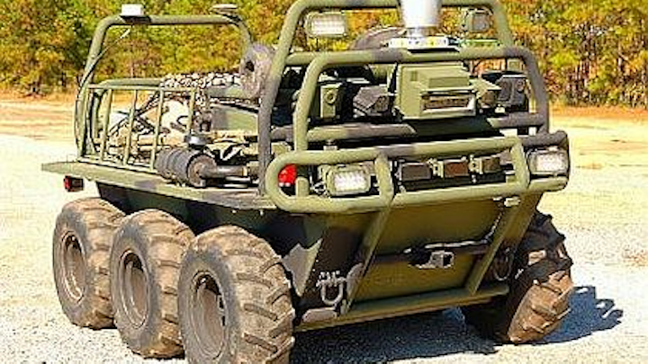 Lockheed Martin demonstrates remote satellite control of UGV in battlefield conditions