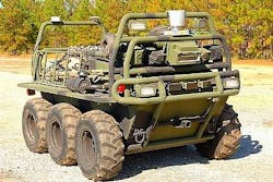 Lockheed Martin demonstrates remote satellite control of UGV in battlefield conditions