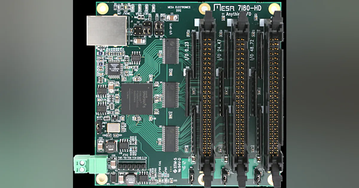 FPGA-based programmable industrial I/O card with 100 BaseT Ethernet ...