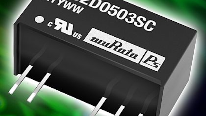 Encapsulated compact through-hole 2-Watt DC-DC converters introduced by Murata