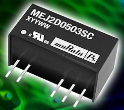 Encapsulated compact through-hole 2-Watt DC-DC converters introduced by Murata Encapsulated compact through-hole 2-Watt DC-DC converters introduced by Murata