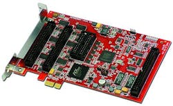 PCI Express analog and digital I/O board for measurement and control offered by Sensoray PCI Express analog and digital I/O board for measurement and control offered by Sensoray