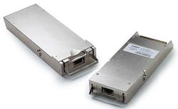 Optical transceiver for high-density 100-gigabit Ethernet and ON uses introduced by Avago