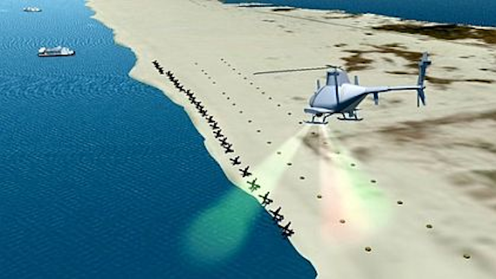 Laser-based UAV sensor payload for detecting beach mines to be designed by BAE Systems