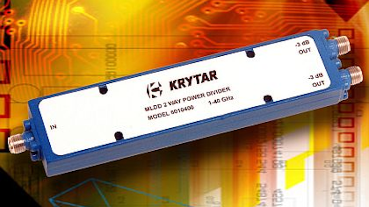 Compact power divider for broadband electronic warfare (EW) introduced by KRYTAR