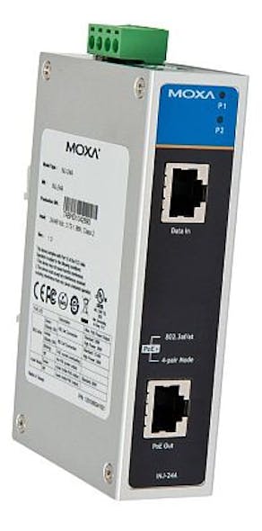 Rugged Power Over Ethernet-Plus that delivers as much power as 60 Watts introduced by Moxa