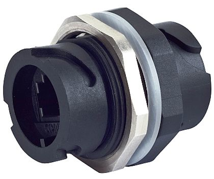 IP67rated RJ45 dual locking connector for industrial introduced by CONEC
