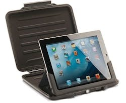Rugged crush-resistant case from Pelican protects mobile iPad tablet computers from damage