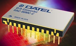Rugged D/A converter for aerospace and defense fast-analog uses introduced by DATEL Rugged D/A converter for aerospace and defense fast-analog uses introduced by DATEL