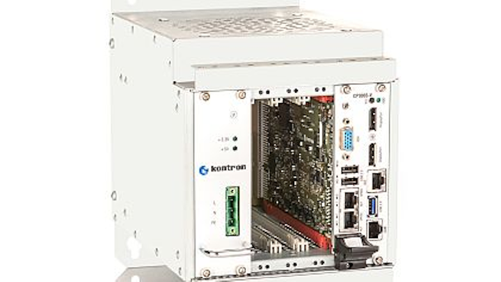 Customizable 3U CompactPCI rackmount computer for industrial automation introduced by Kontron