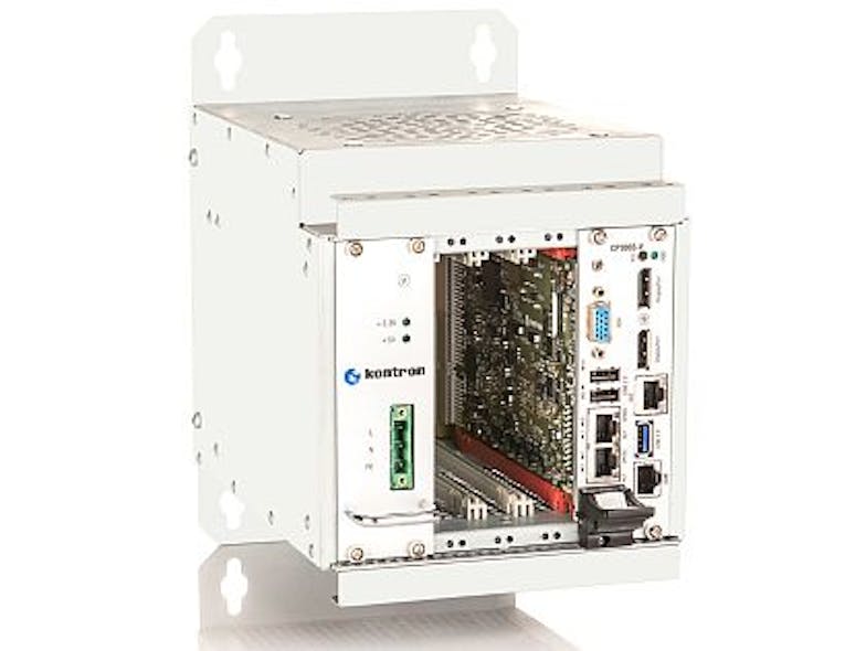 Customizable 3U CompactPCI rackmount computer for industrial automation introduced by Kontron