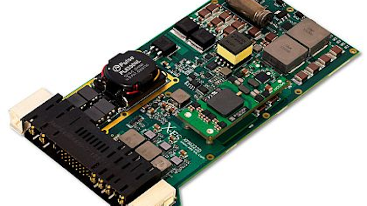 3U VPX embedded computing power supply for aerospace and defense introduced by X-ES