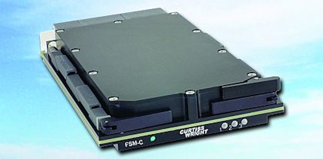 Rugged SATA solid-state drive module for aerospace and defense offered by Curtiss-Wright