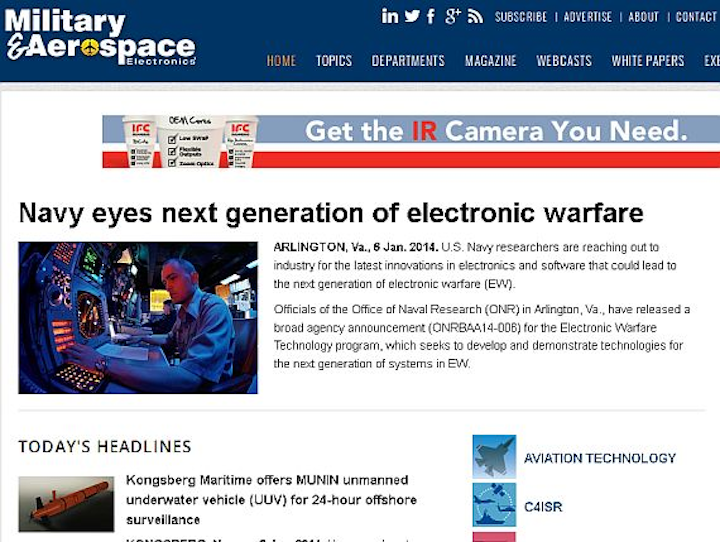 New face for Military & Aerospace Electronics