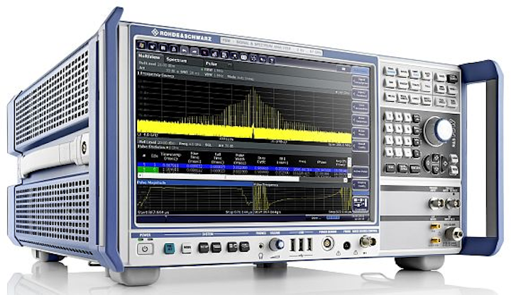 Spectrum analyzers for radar development and digital communications offered by Rohde & Schwarz
