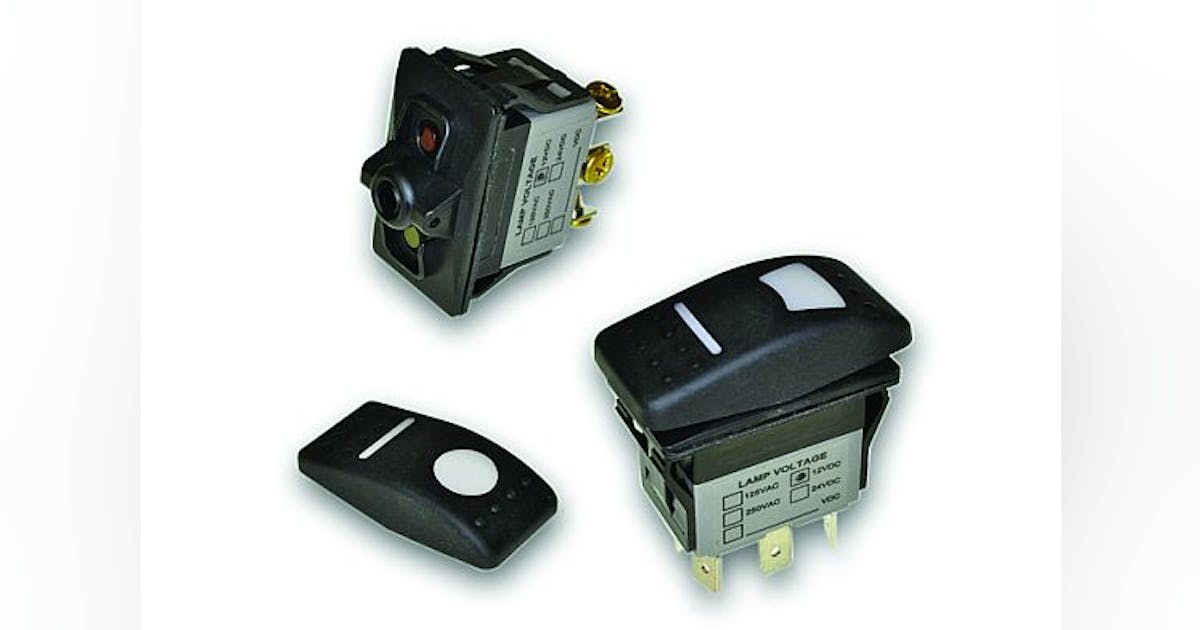Illuminated rocker switch for transportation and marine applications ...