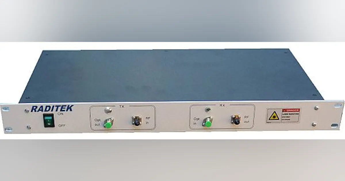 RF-over-fiber transceivers that operate on frequencies from 10 to 12 ...