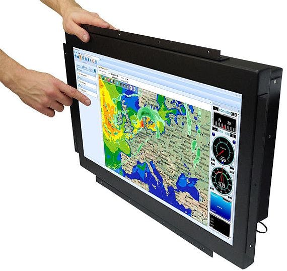 Rugged 24-inch display for military and marine applications introduced by Small PC