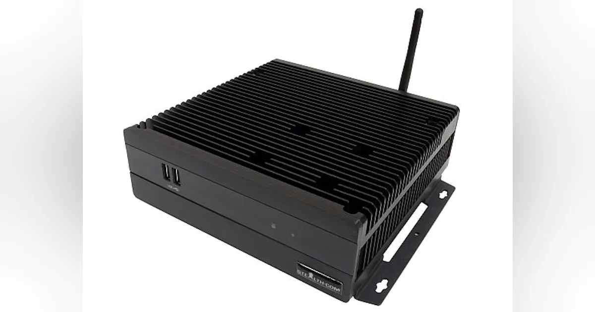 Rugged fanless PC computer for space-constrained applications ...