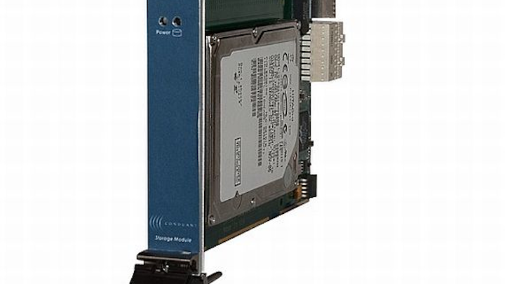 Two-terabyte storage unit for 3U test and measurement applications introduced by Conduant