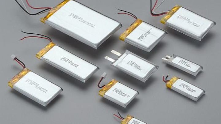 Lithium polymer batteries for portable industrial electronics introduced by Renata