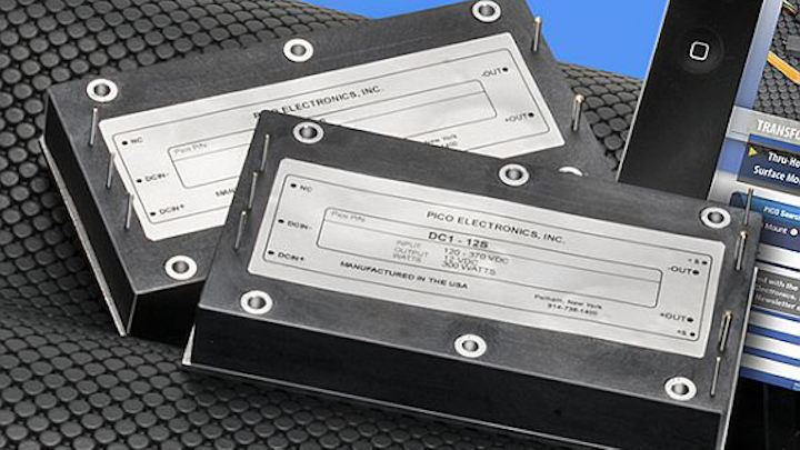 Rugged power converters packaged as encapsulated modules introduced by Pico Electronics