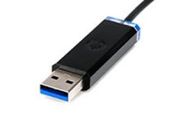 Optical USB cables from Corning send data at 5 gigabits per second as far as 30 meters