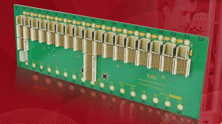 3U 17-slot PXI Express backplane for test and measurement introduced by Elma Bustronic