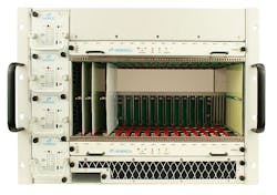 MicroTCA.4 electronic chassis with N+1 redundant power to 4400 Watts introduced by VadaTech MicroTCA.4 electronic chassis with N+1 redundant power to 4400 Watts introduced by VadaTech