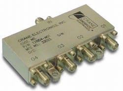 Four-way Iso-divider from Crane combines power and isolators on one package for satellite uses Four-way Iso-divider from Crane combines power and isolators on one package for satellite uses