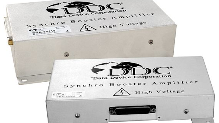 Synchro booster amplifier for shipboard electronics applications introduced by DDC