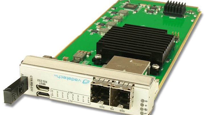 900-gigabyte AMC data storage module with rotating or hard drives introduced by VadaTech