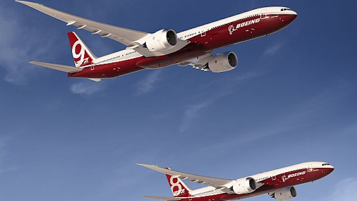 Rockwell Collins to provide fly-by-wire control for next-generation Boeing 777 jumbo jet