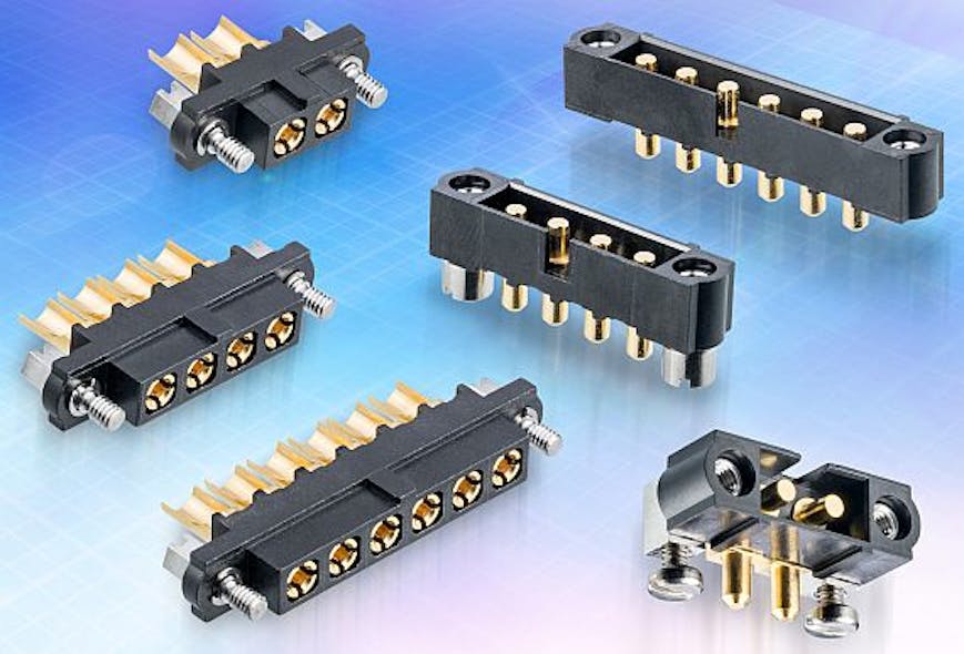 Harwin doubles current rating of high-rel power connectors for aerospace applications