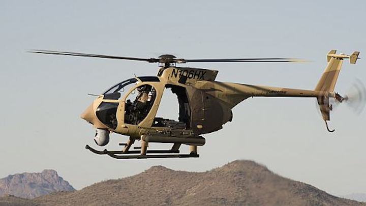 Boeing gets production capacity in place to build 24 AH-6I light helicopter gunships