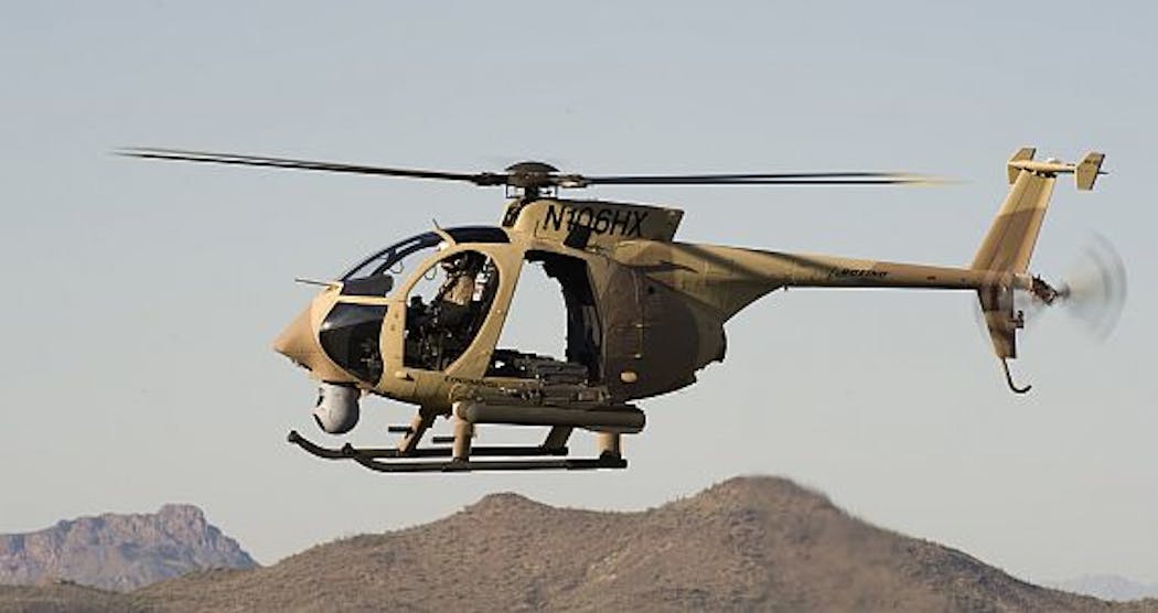Boeing gets production capacity in place to build 24 AH-6I light helicopter gunships