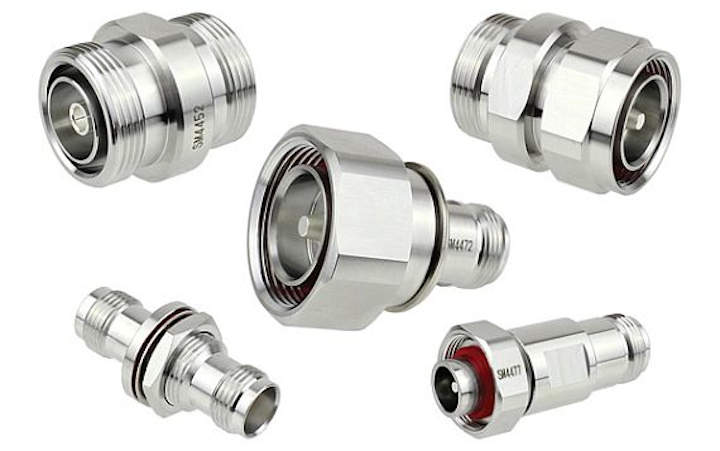 RF and microwave adapters for military and aviation applications introduced by Fairview
